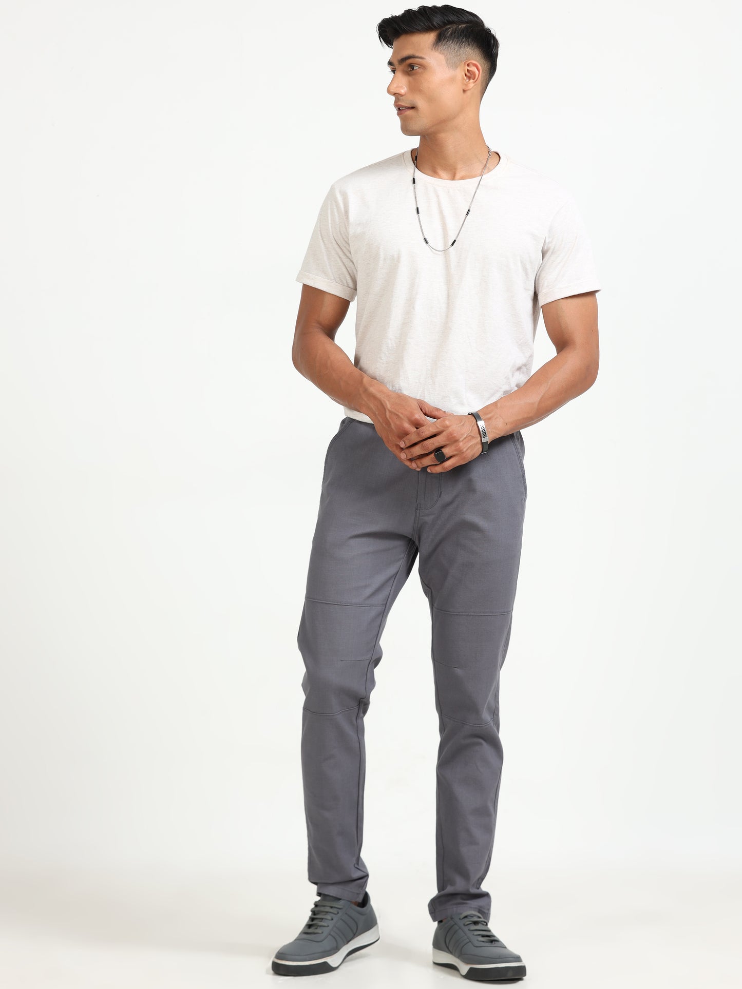 Travelers Grey Linen Pants for Men