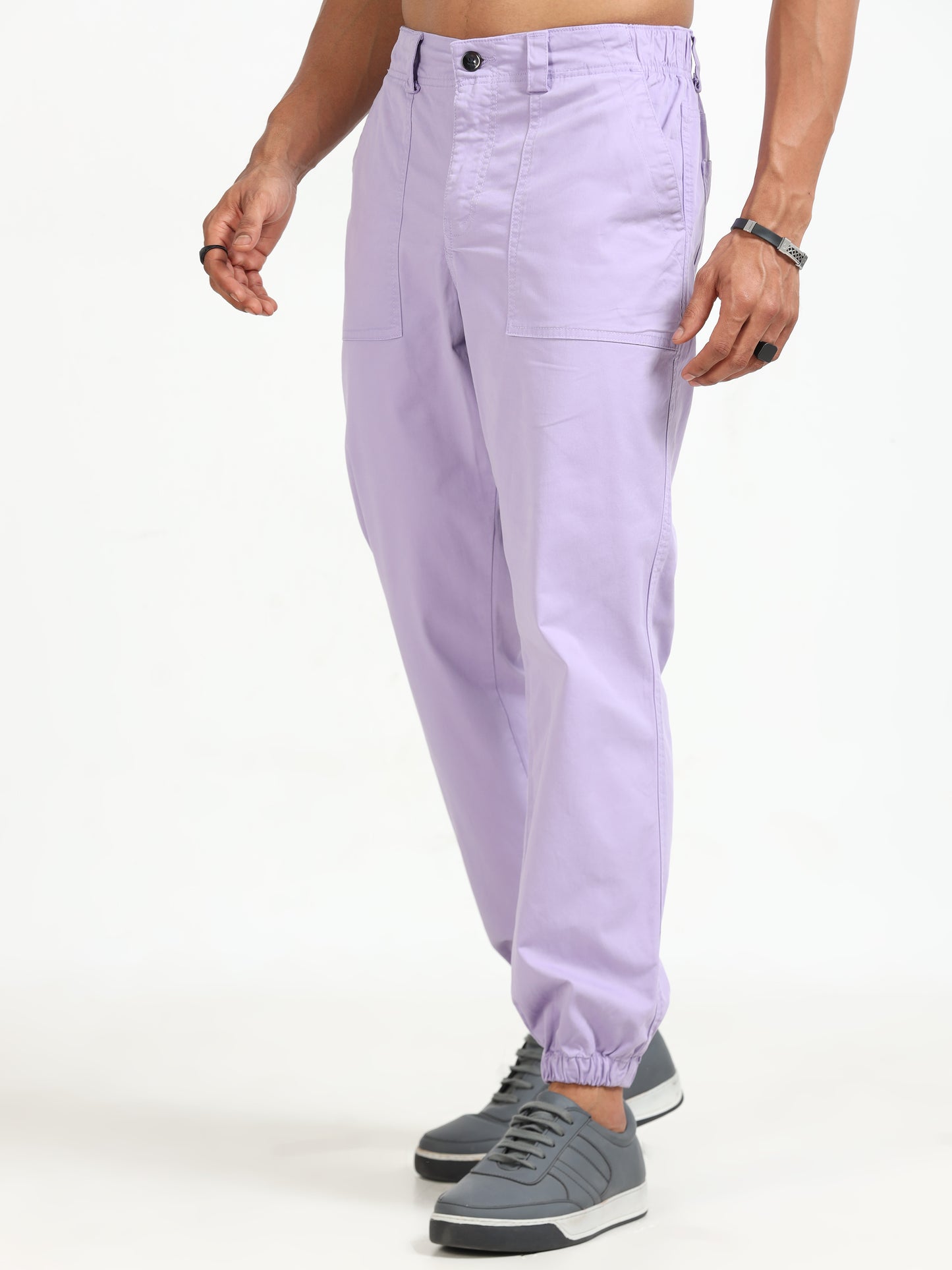 Vintage Lilac Joggers for Men